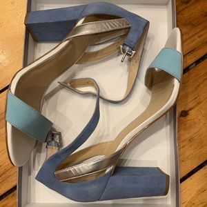 Botkier Gianna Suede Ankle Strap High-Heel Sandals